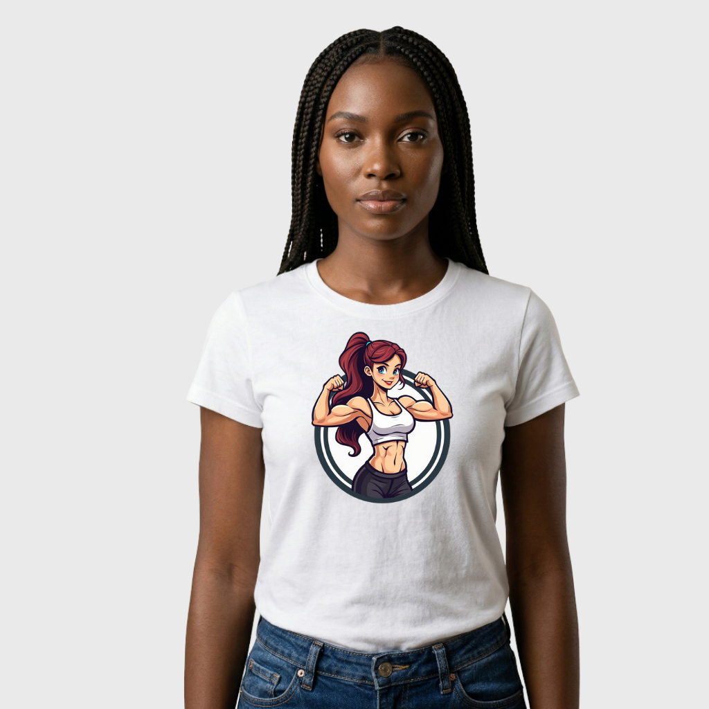 Gym HandCraft T-Shirt For Women - Image 2