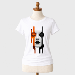 Colourful Face HandCraft T-Shirt