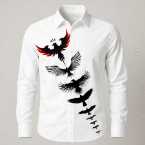 Birds Hand Print Shirt