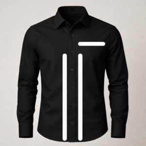 Men’s Stylish Black Printed Shirt