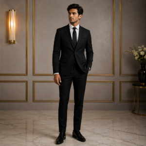 Men's Classic Black Formal Suit Set